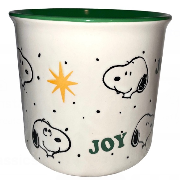 Snoopy PEANUTS SNOOPY JOY Holiday 20oz Coffee Tea Cocoa Mug Ceramic Cup - Picture 5 of 16